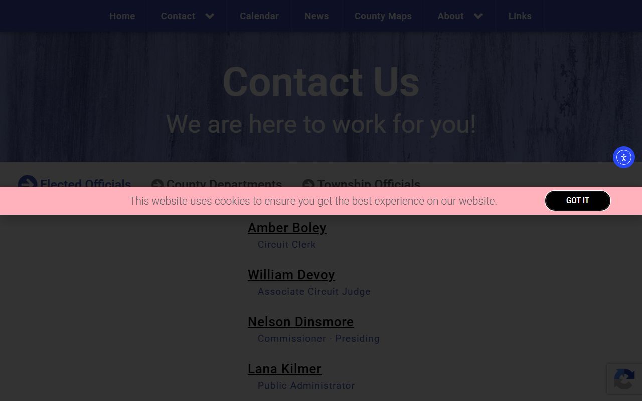 Linn County Circuit Clerk contact page