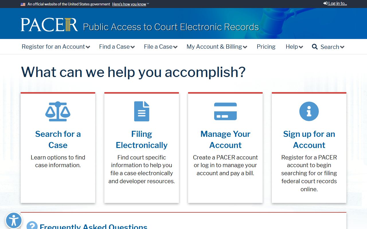 Linn County court records PACER federal court records access