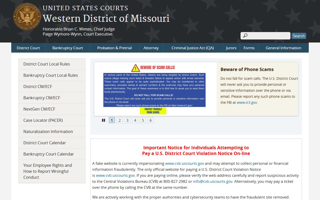 Linn County Circuit Court Western District Missouri federal court distinction