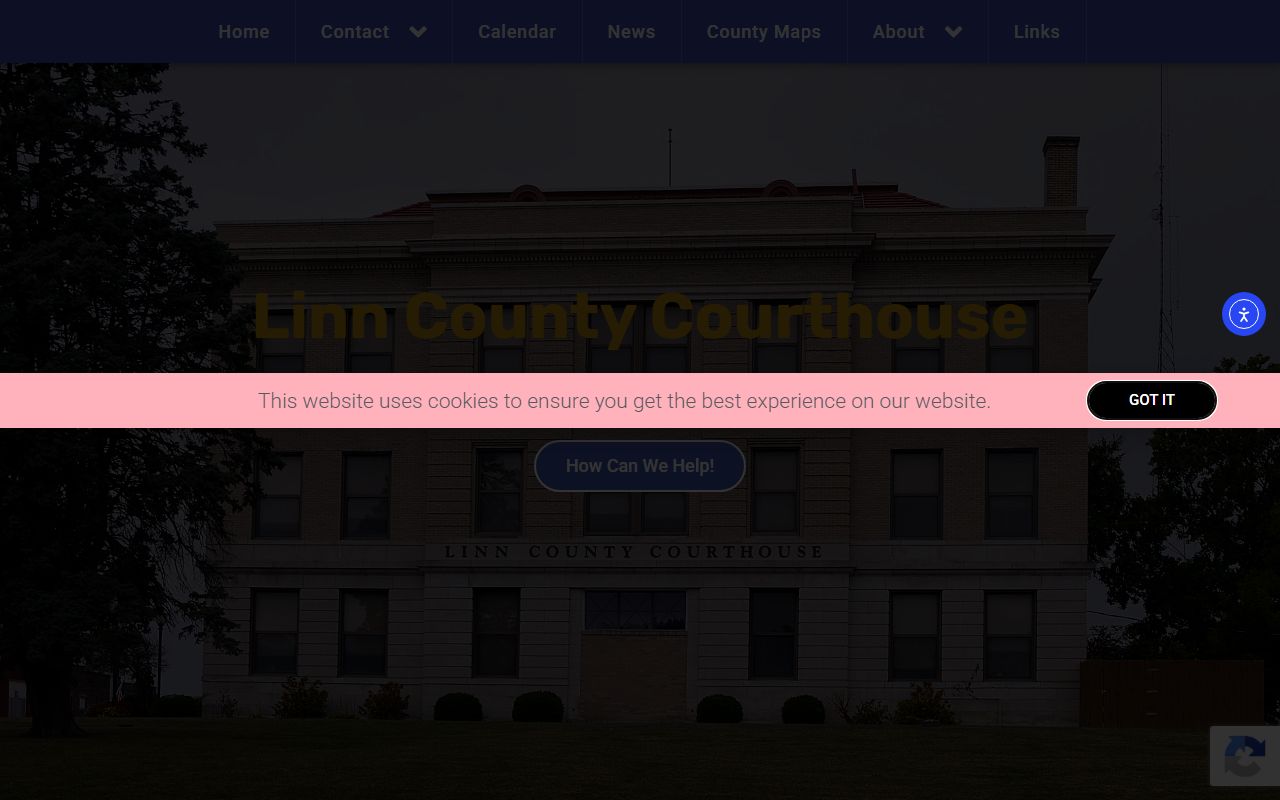 Linn County court records courthouse homepage
